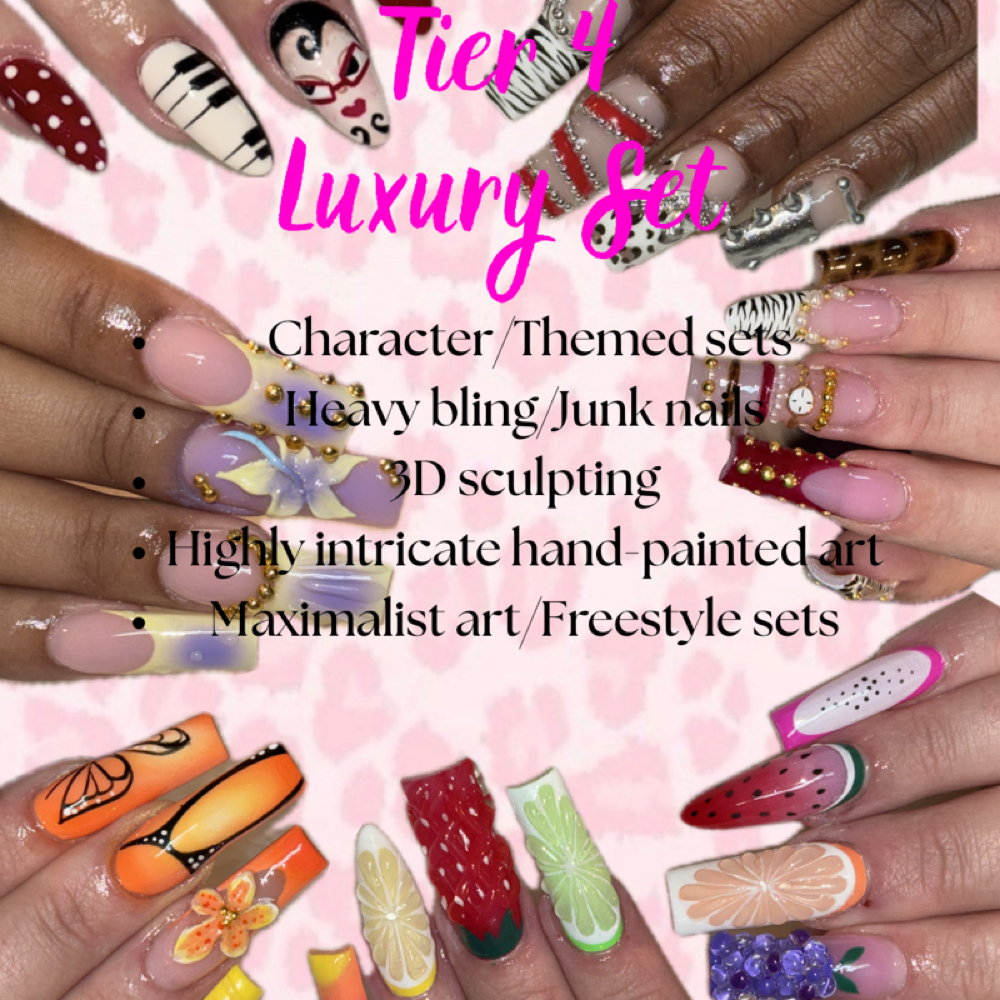 Tier 4 Luxury set at Lashes&Nails in Omaha, NE