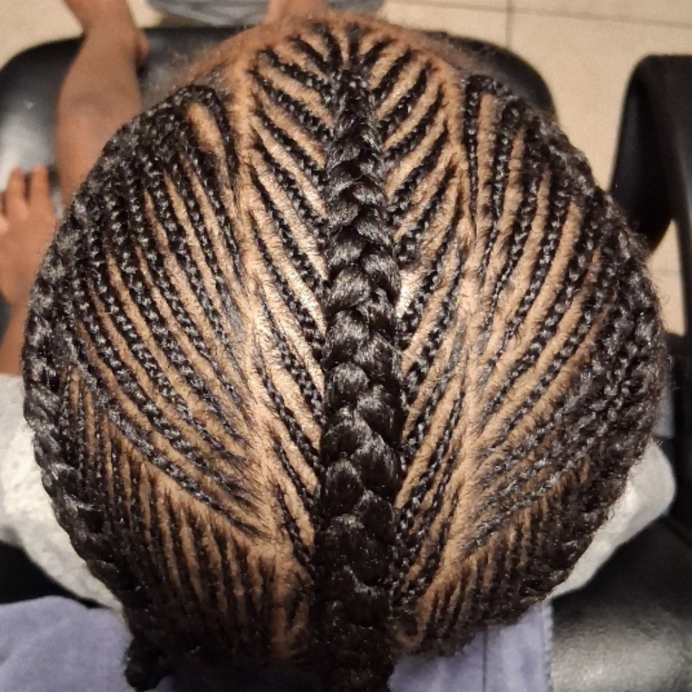 Fishtail Braid Upstyle at Time Mane Tamed in Houston, TX
