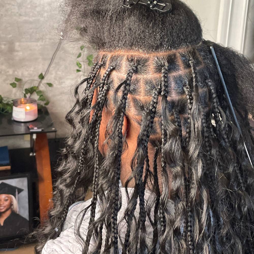 Boho Smedium Knotless Braids at Lavished.rinaii in Victorville, CA