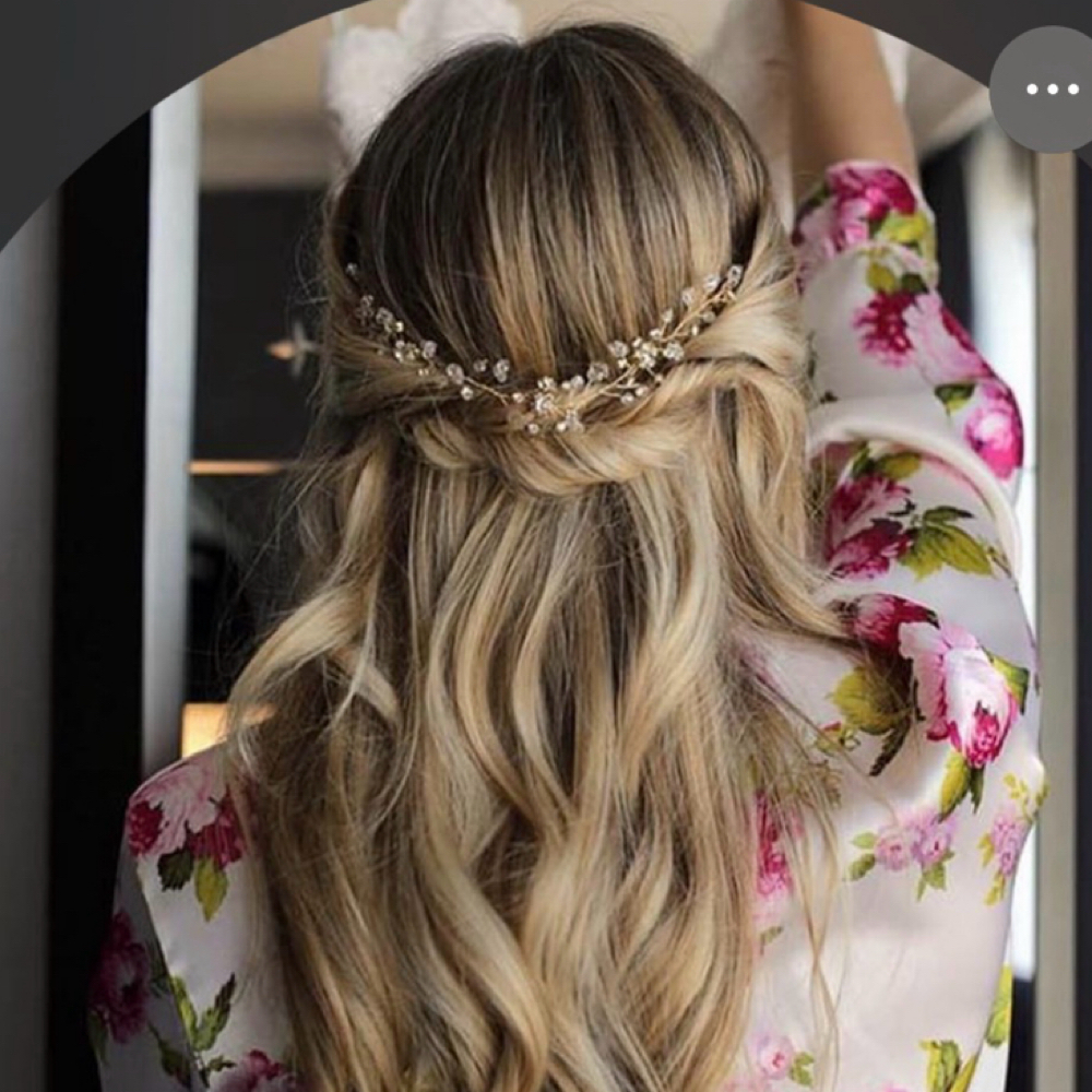 Bridal Hair Trial at The Perfect Strand in Rancho Mirage, CA