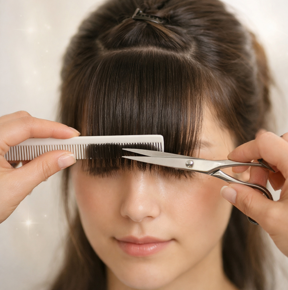 Bang Trim at Heavenly Hair Salon and Boutique in Hanover, PA