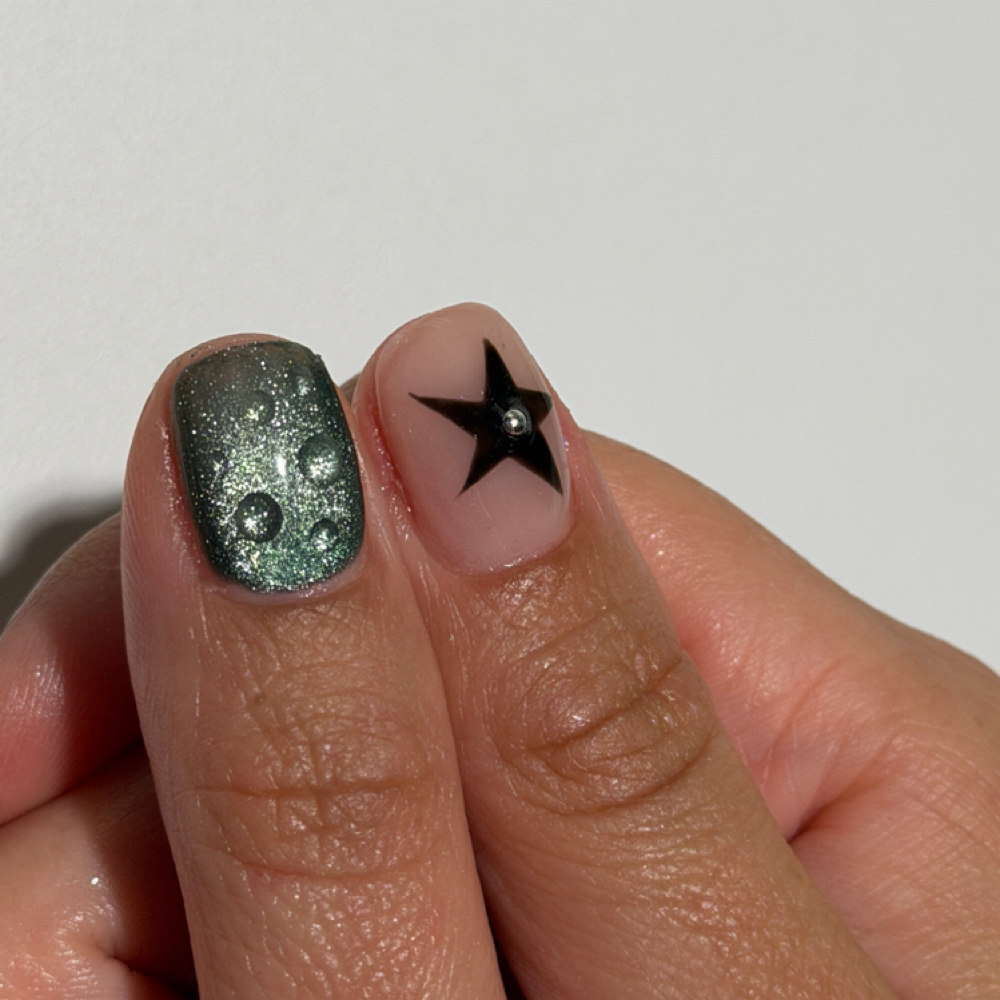 Male Russian Manicure W Builder at Nailskiezzbyclari in Tustin, CA