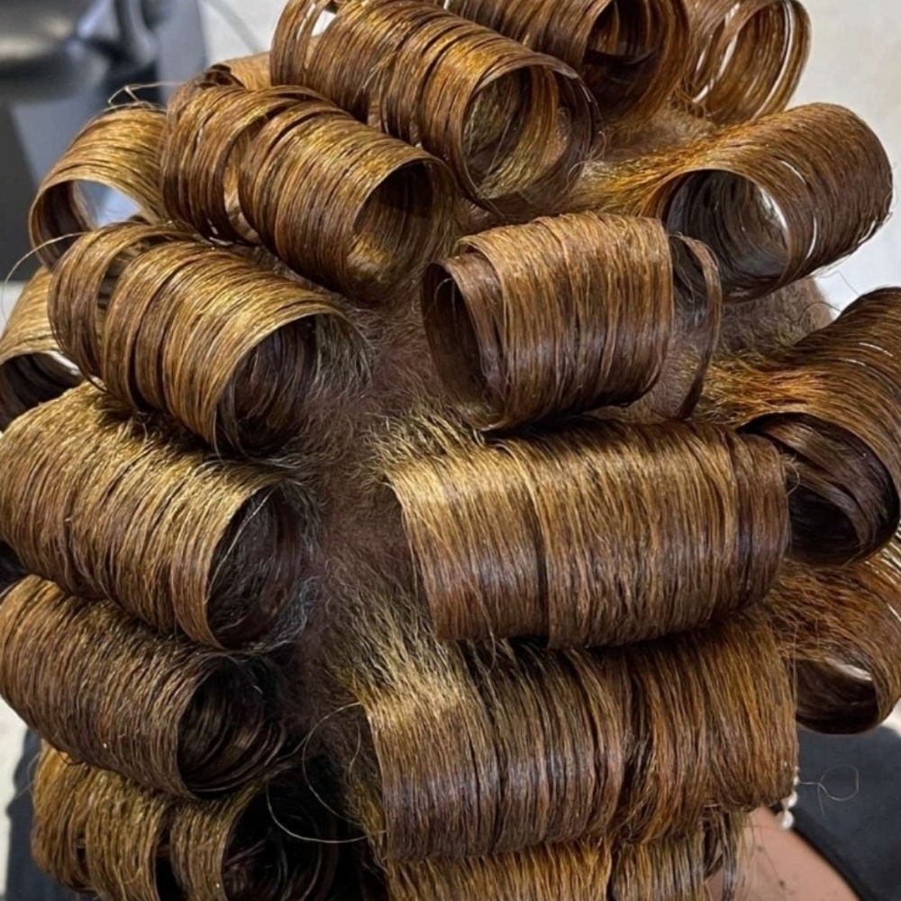 Roller Set at Royalty Envision Salon&spa llc in Tobyhanna, PA