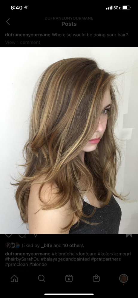 HALF HEAD BALAYAGE ONLY