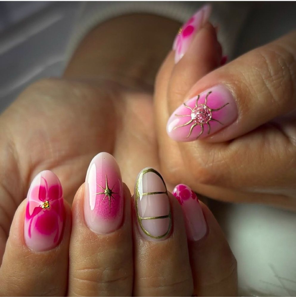 FULL NAIL ART at Nailed by María in Cedar Hill, TX
