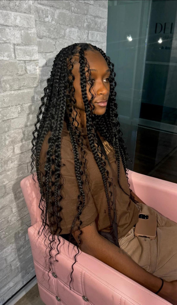 Large Bohemian Knotless Box Braids