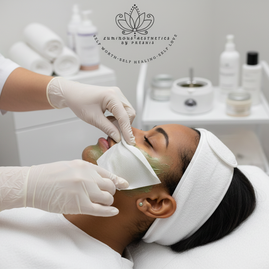 Full Face Wax at Luminous Aesthetics by Preshis in Parsons, TN