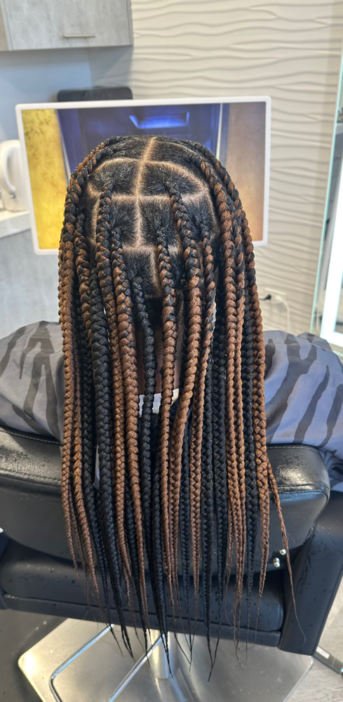 Large Knotless Box Braids