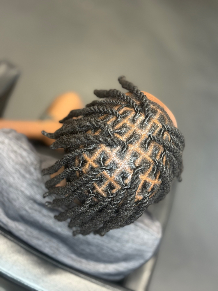 Wash, Retwist & Style (Top Fade)