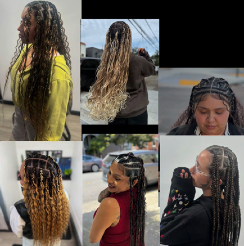 KNOTLESS & BOHO KNOTLESS BRAIDS at 20th Salon and Barber in San Francisco, CA