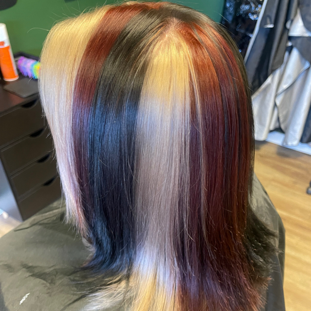 Color Block at Nevermore Hair Salon in Danielsville, GA