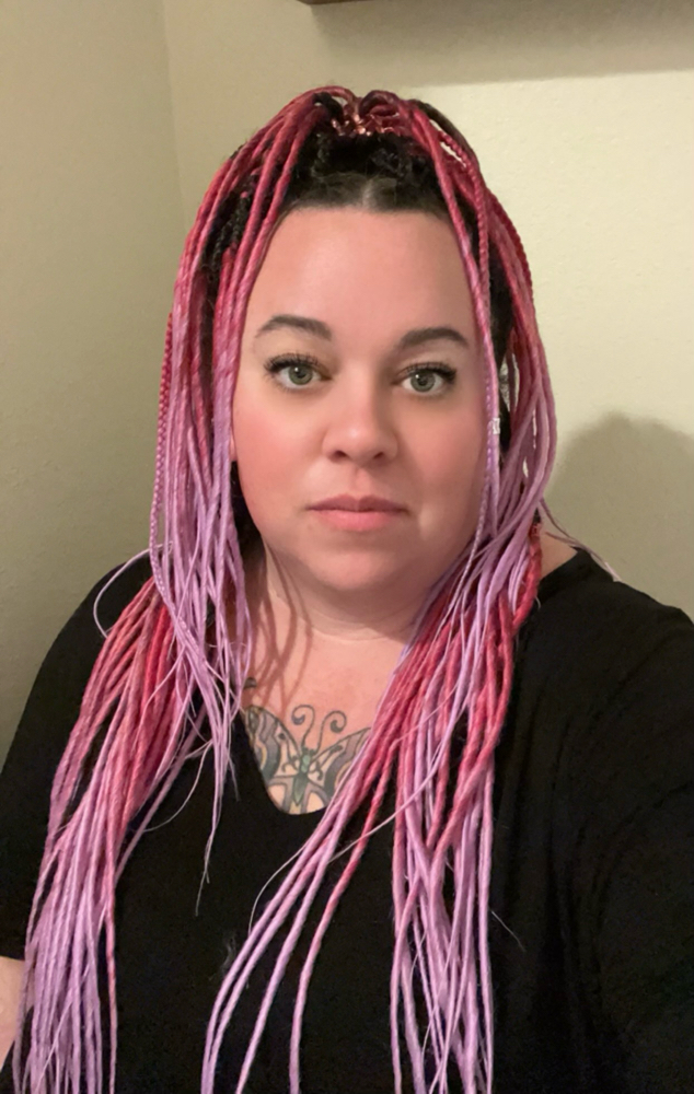 Double Ended Braid In Locs