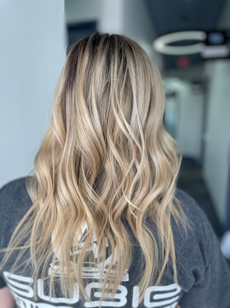 Root touch up and highlights at HairBYHolly in henderson, NV
