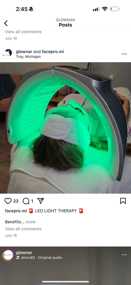 LED Light Therapy Facial