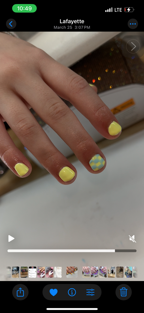 little gel Mani