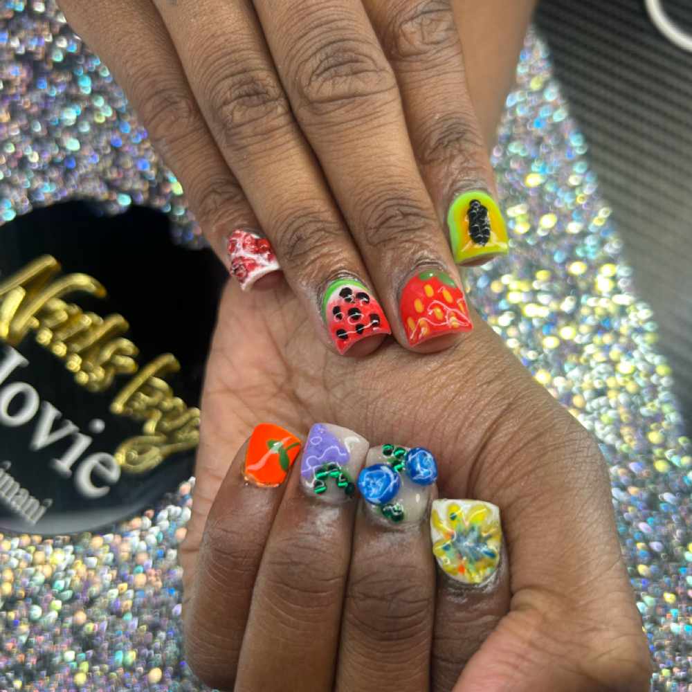 Freestyle/inspo Acrylic Full Set at Styles By Angela Renee in Md, MD