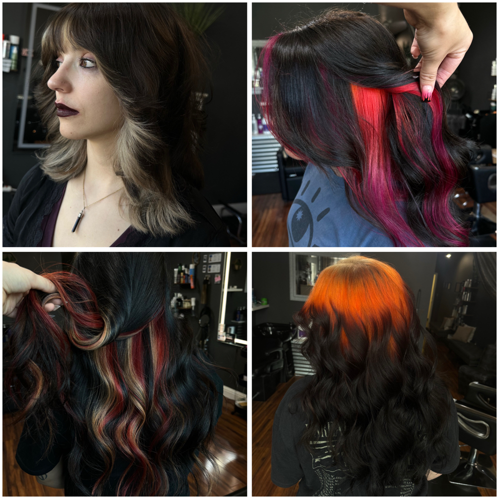 Creative Color Blocking at Hair By Willow Rae in Reno, NV