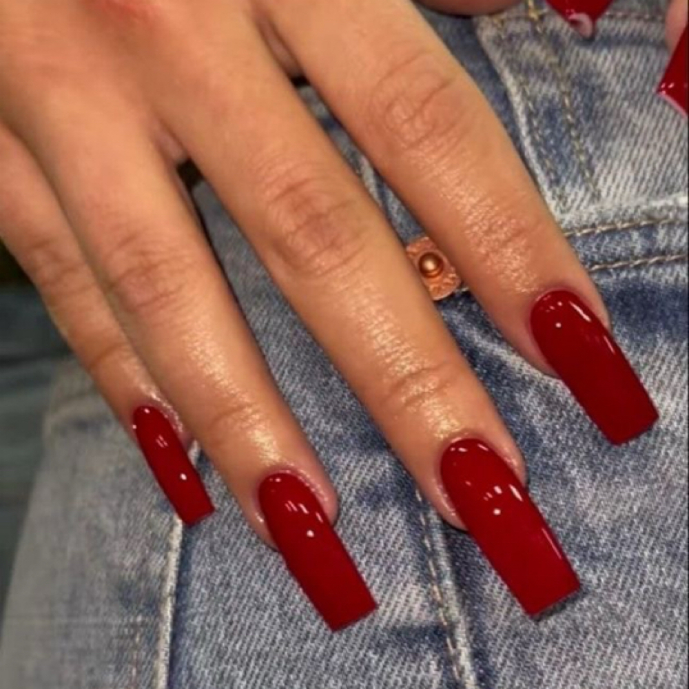 Long Full Set (NO ART) at Tabby's Nail cabby in lakewood, OH