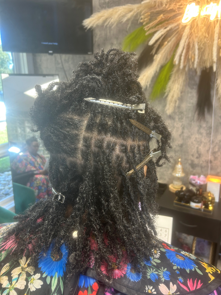 Mirco locs (Retie) at ChellyHairStudio in Kinston, NC
