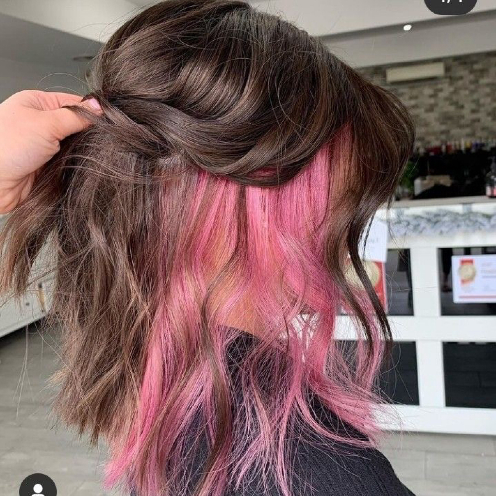 Peekaboo Color at Hannah's Hair Designs in Willimantic, CT