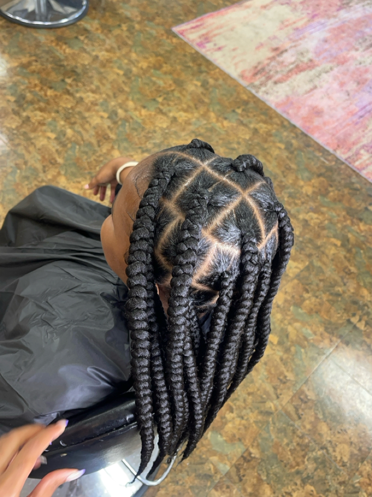 Large Knotless Braids at Styled by the Starr in Covington, GA