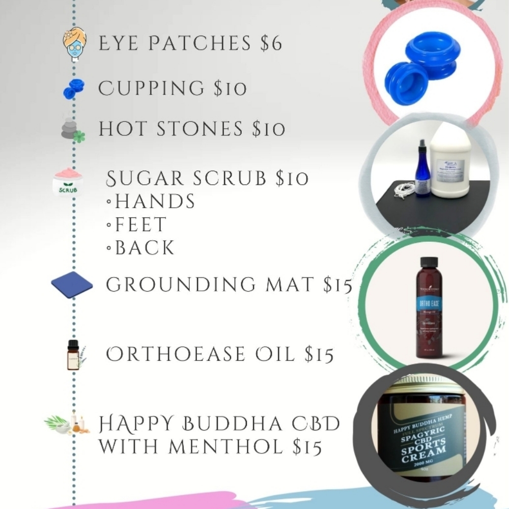 Add-ons For Massage at Lacey Lauersdorf-Relaxing Pink Escape LLC in Sheboygan, WI