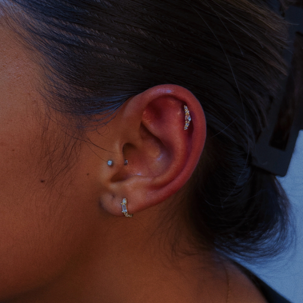 Single Hollow Needle Piercing at Moonlight by Moe in Twin Falls, ID