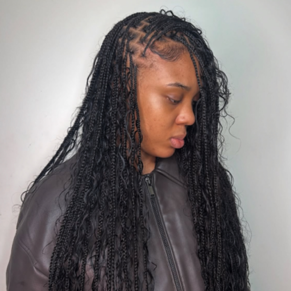 Small Knotless – Mid-Back Length at Haus Of Kartel in Rochester, NY