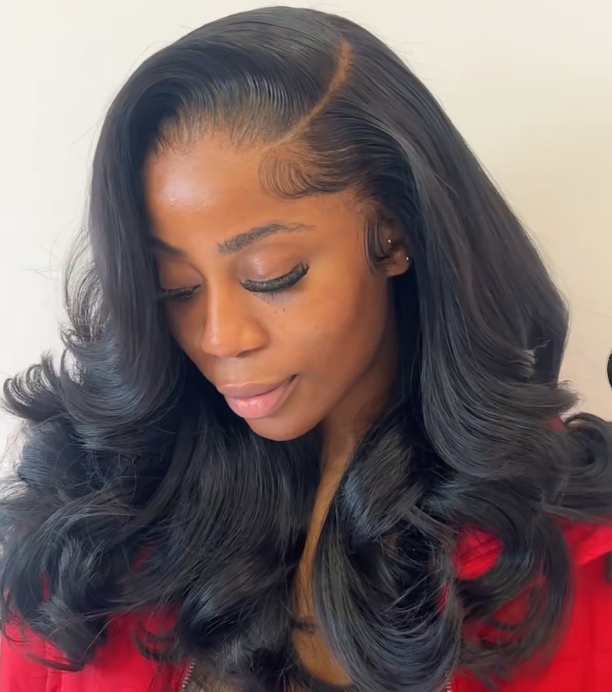 Frontal wig Install at The Braid Boutique 706 in Augusta Ga, GA