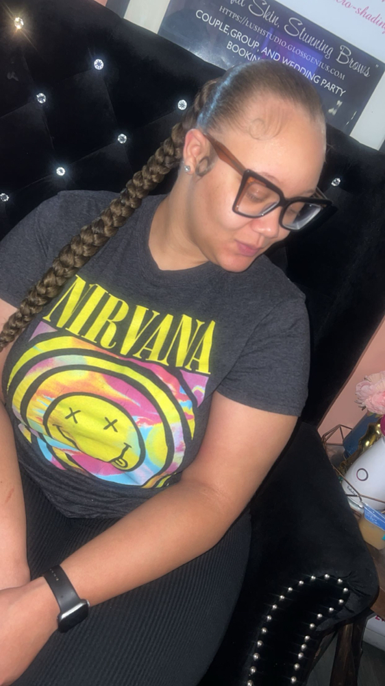 Braid Style Pony W Braiding Hair