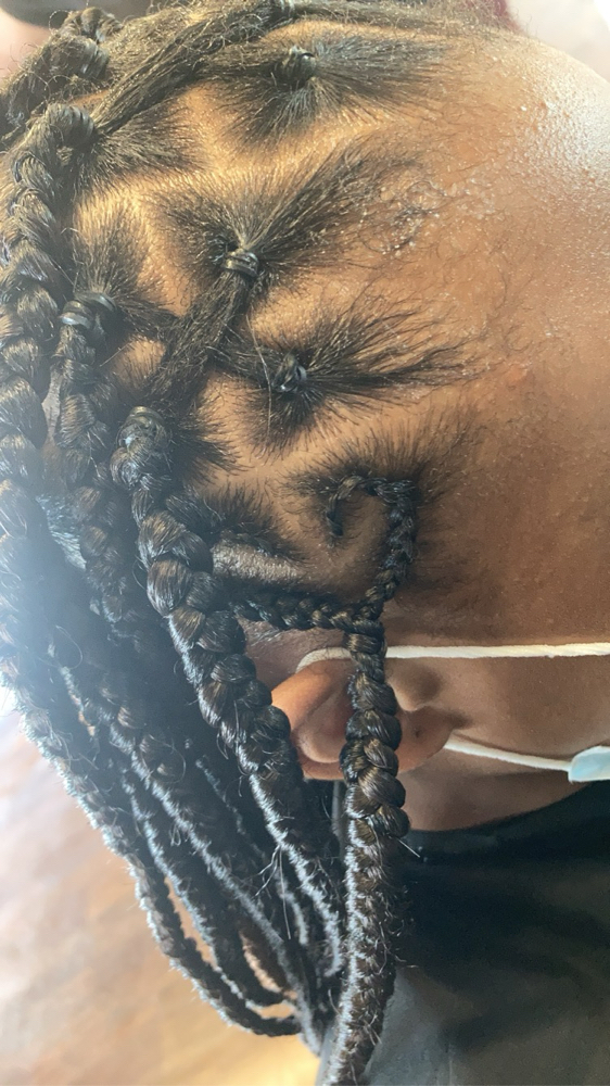 Kids Box Braids W/Hair