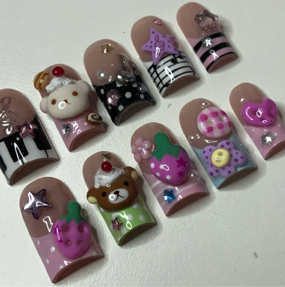 Custom Press Ons at Nails by Anna in Visalia, CA