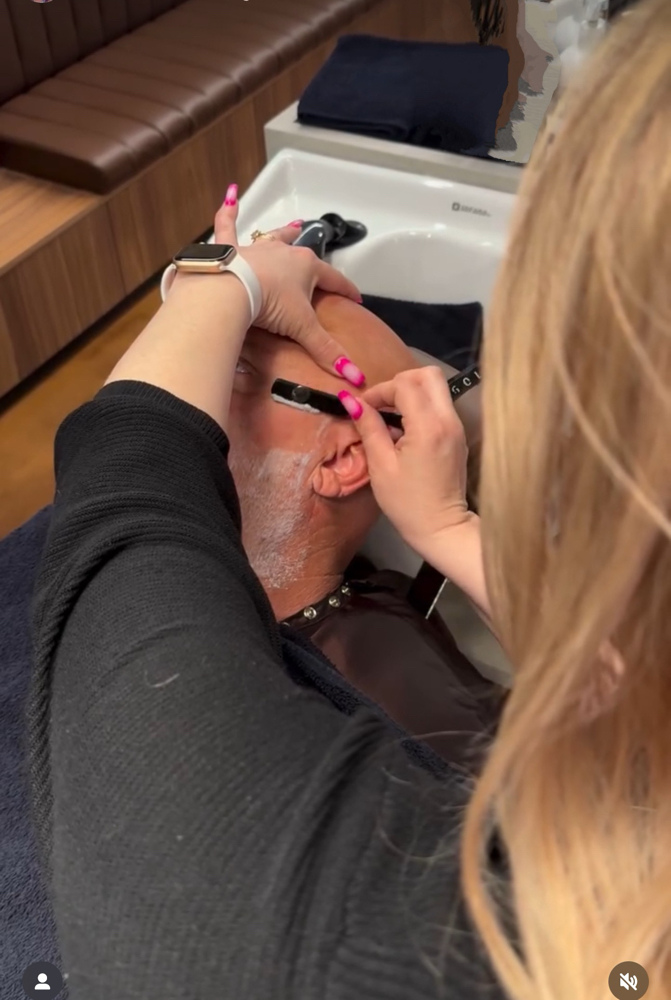 Head Shave & Face Shave at Sam's Barbershop in La Grange, IL