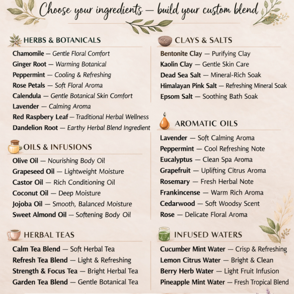 Custom Blend Bar Experience at Her Contour & Wellness, LLC in Antioch, CA