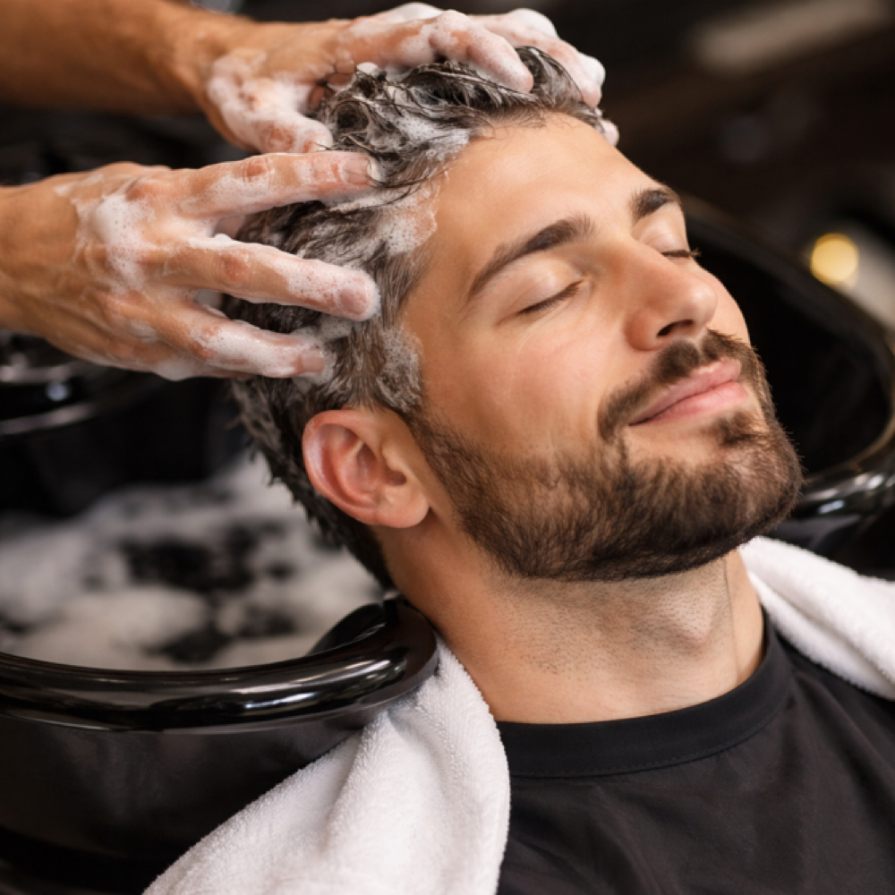 Scalp Massage at Studio5 Barbershop (INSIDE SOLA SALON) in Lake Oswego, OR