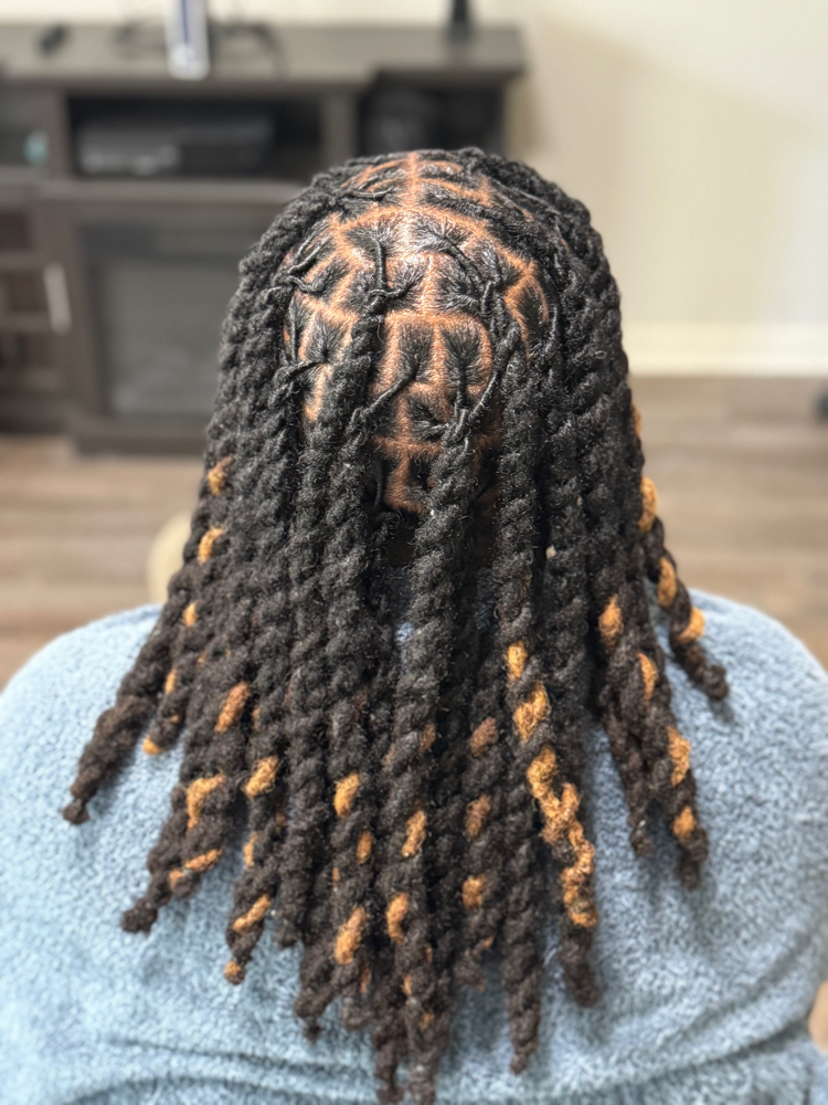 Retwist (only) at KissedByKe Styles in Ruston, LA