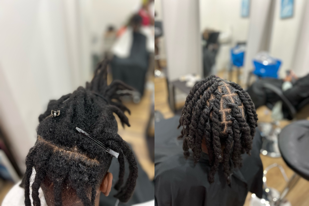Dreadlock Retwist (Mowhak) & Style at Michou  HairBraiding in Anaheim, CA