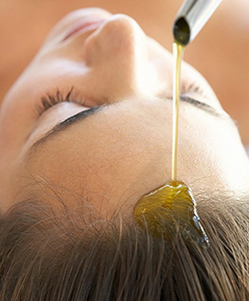 Hot oil scalp Treatment