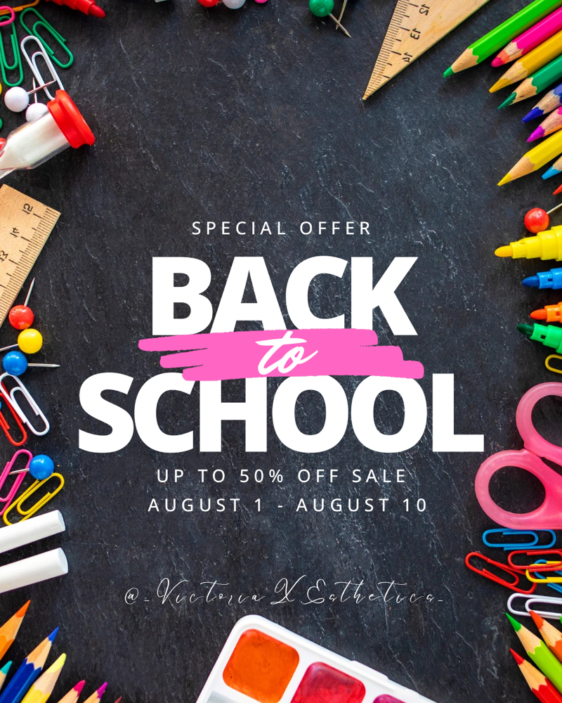 BACK TO SCHOOL SPECIAL 🍎✏️📚