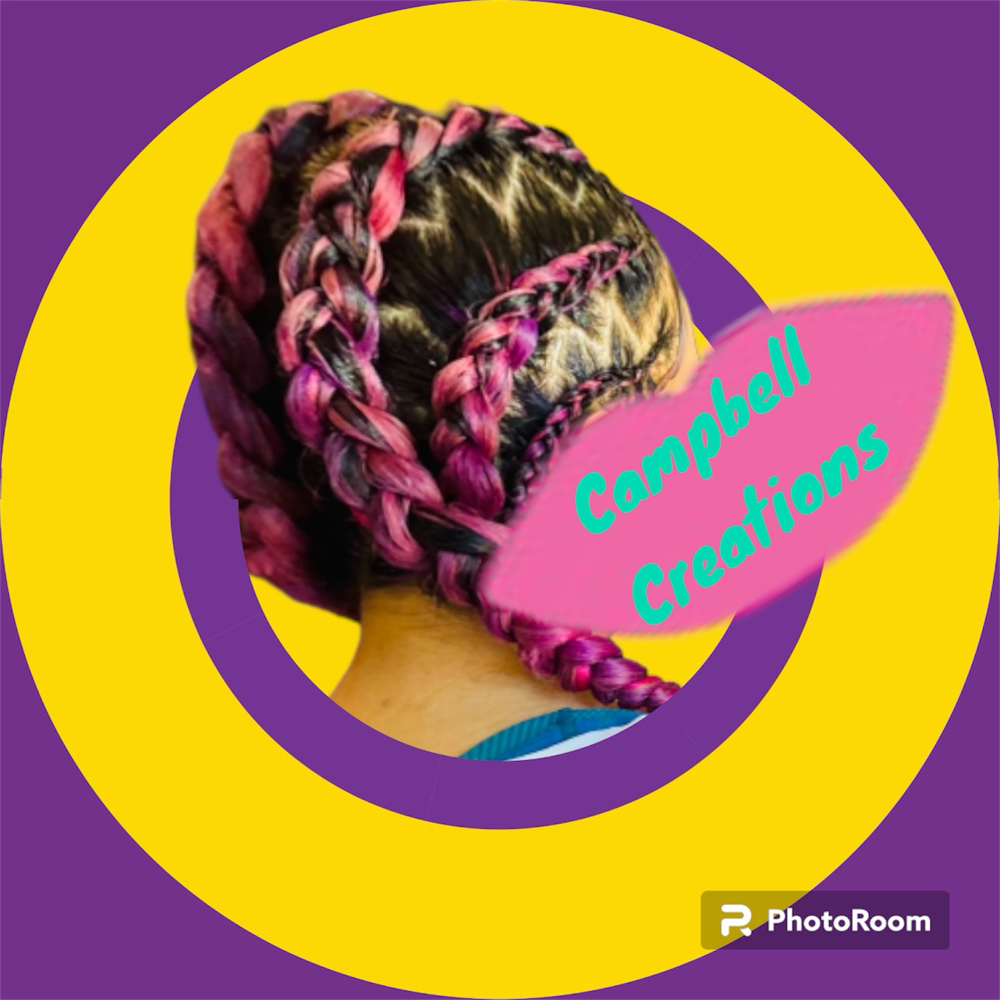 2-4 braids w/ added hair