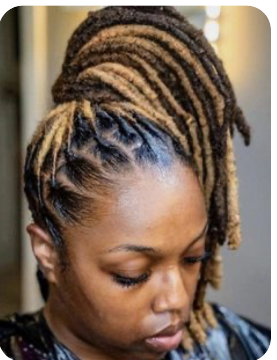 Loc Retwist W/ Updo Style
