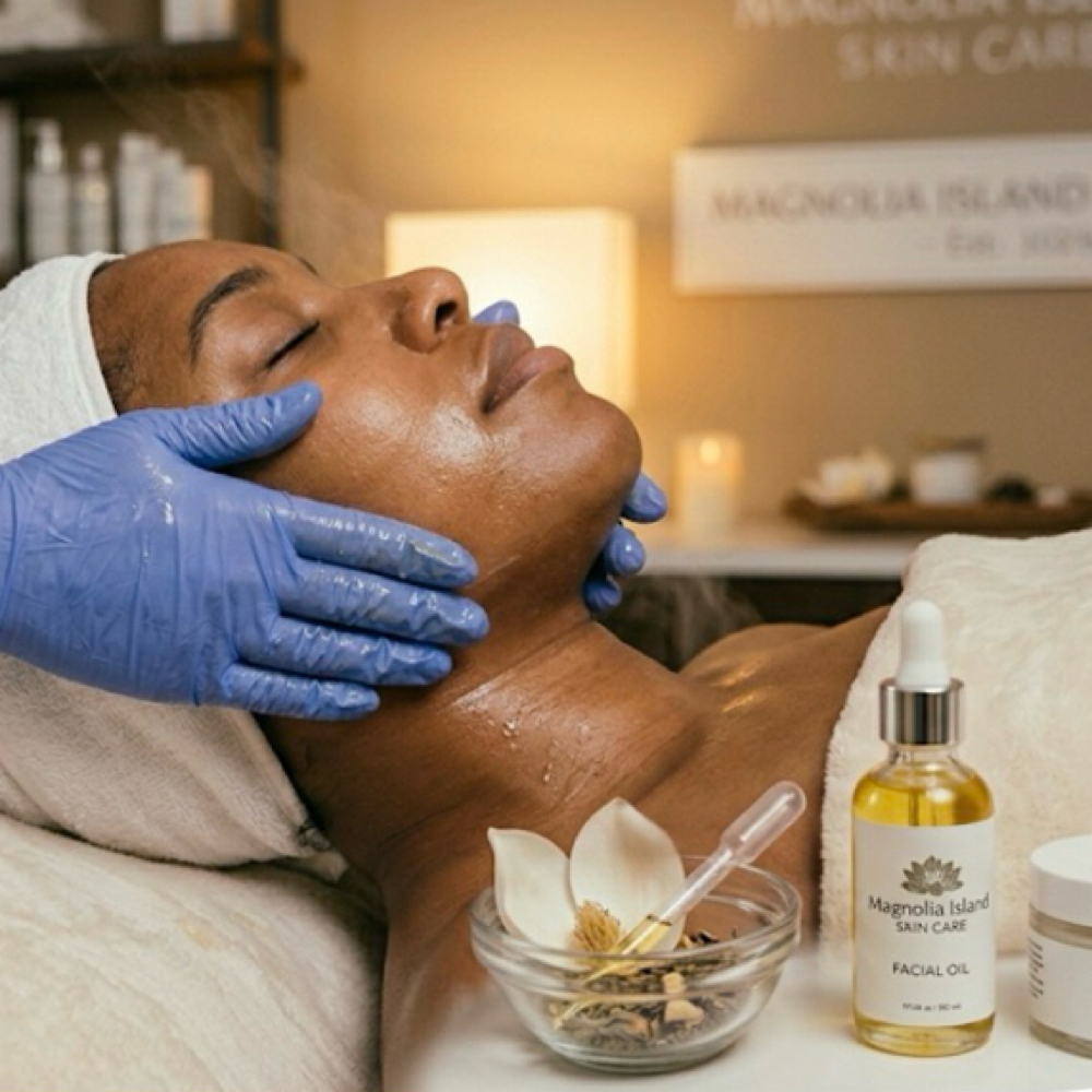 Aromatic Facial Massage at Magnolia Island Skin Care in Robert, LA