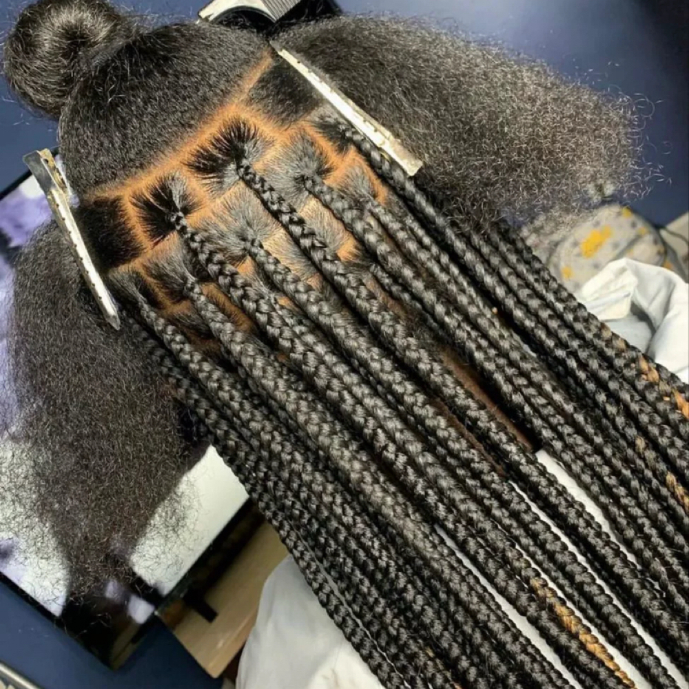 Large Knotless Braids at StylzzbyGlyn in Jacksonville, NC