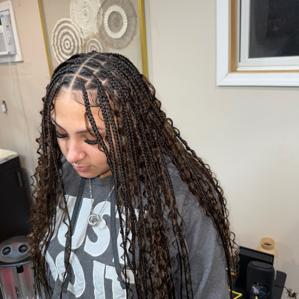 Smedium Knotless at BraidedbyD in Buffalo, NY