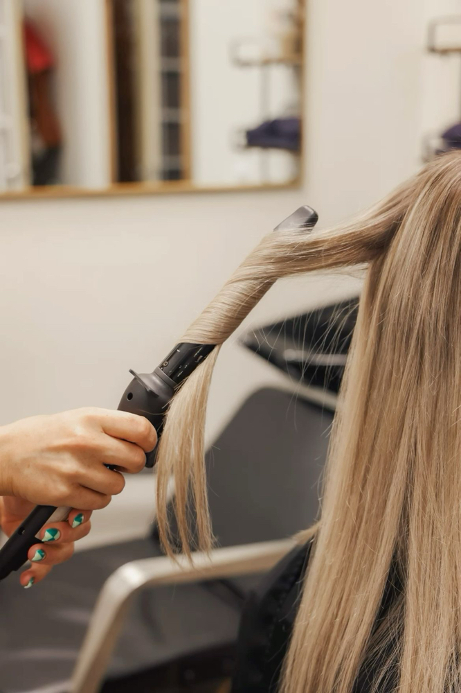 Thermal press at Bloom Beauty Salon in Delano, CA