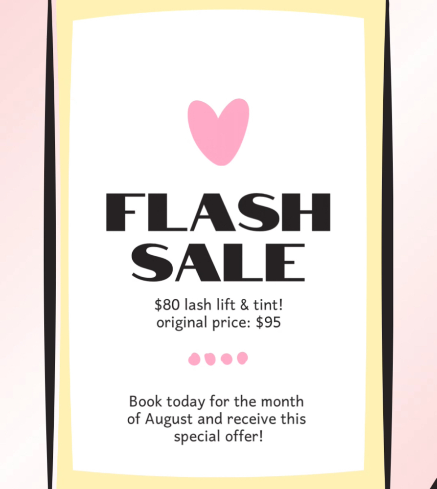 Lash Lift & Tint ( FLASH SALE)