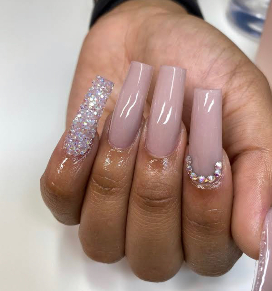 Full Rhinestone Nails