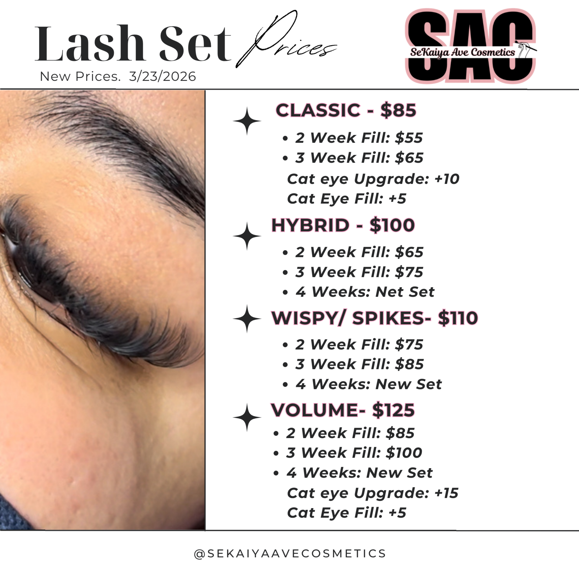 Lash Services at SeKaiya Ave Cosmetics in Rock Hill, SC