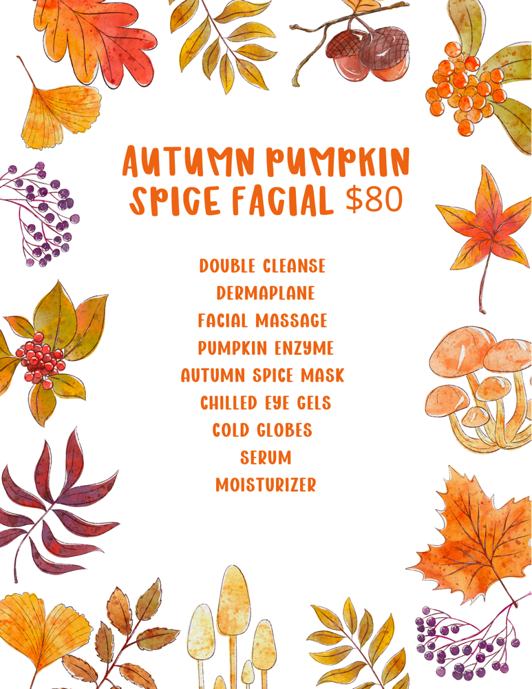 Autumn Pumpkin Spice Facial