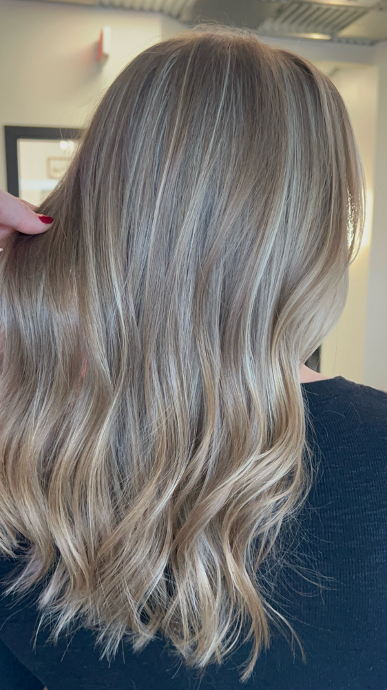 Partial Blonding & Haircut